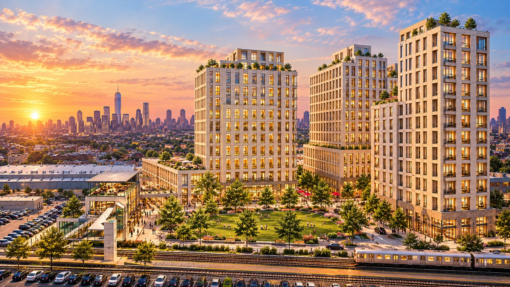 Rendering of the proposed mixed-use development at 1601 Bronxdale Avenue in the Bronx.