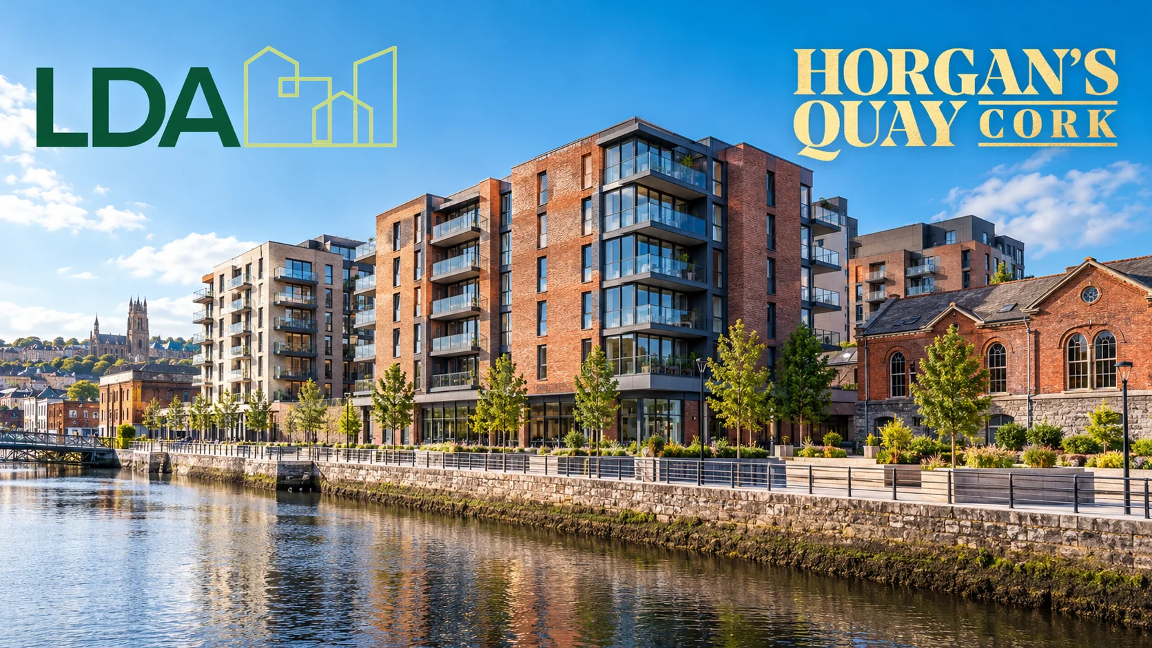 Apartments at the Horgan’s Quay residential development in Cork, Ireland.