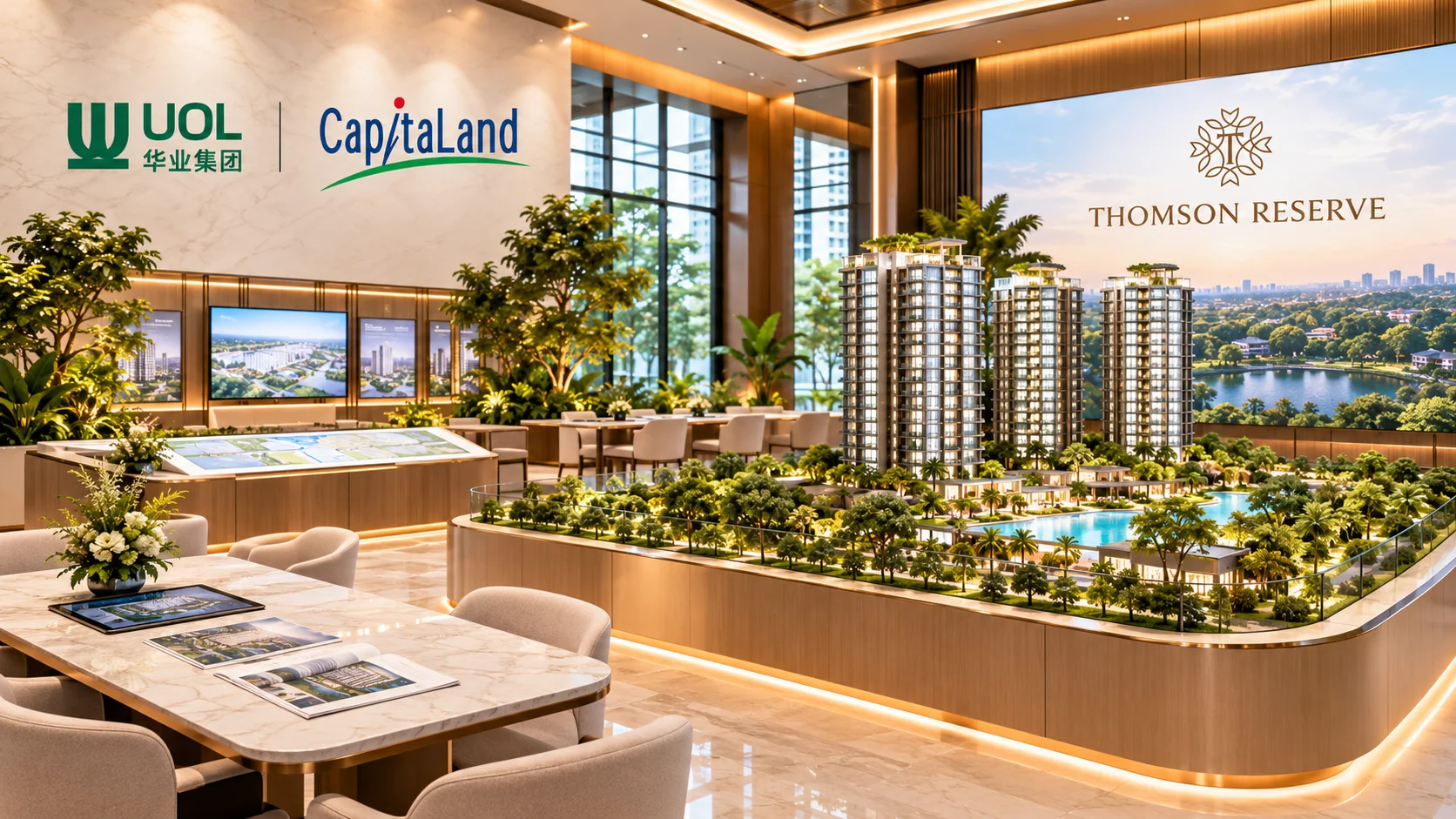 architectural rendering of the Thomson Reserve residential condominium in Upper Thomson, Singapore.