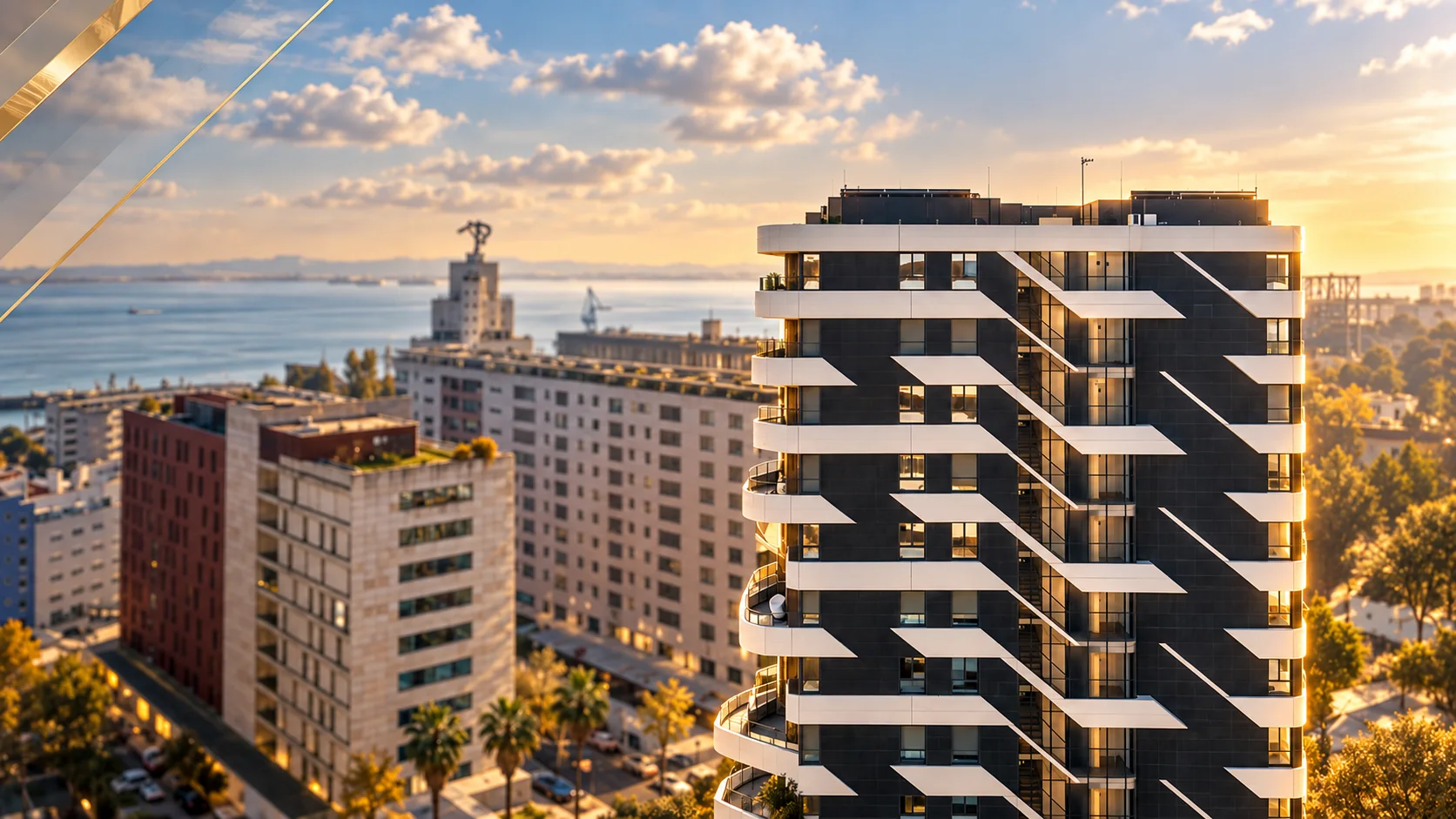 Distrikt residential development by Kronos Homes in Parque das Nações, Lisbon.